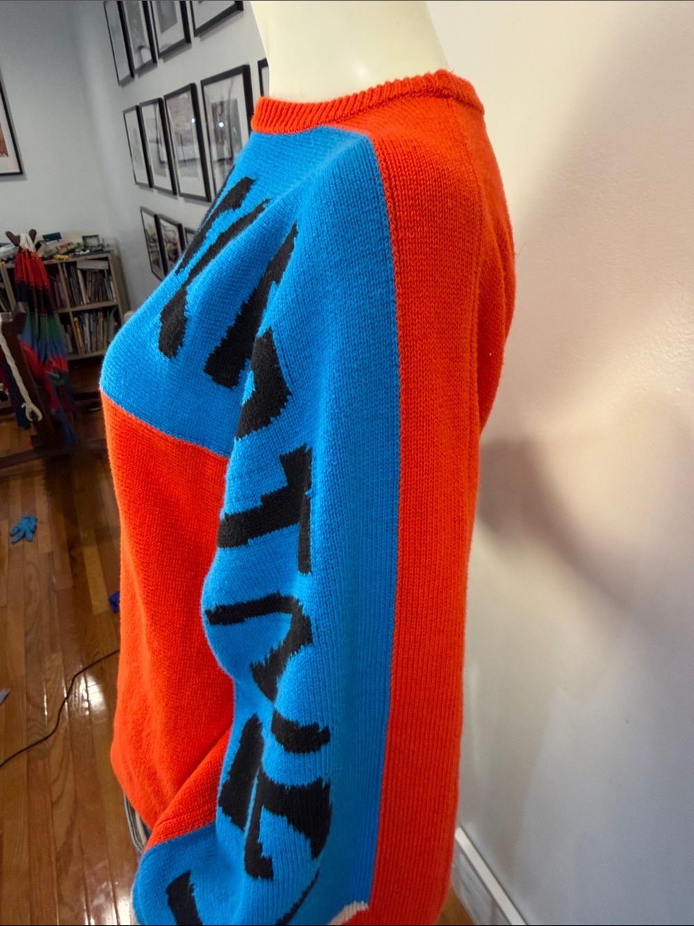 Stella McCartney Red and Blue Pencil Sweater Dopamine Dressing Size Small - Picture 8 of 15